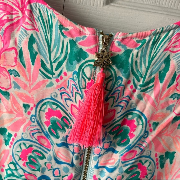 Lilly Pulitzer Blue and Pink Sleeveless Dress - Picture 4 of 7